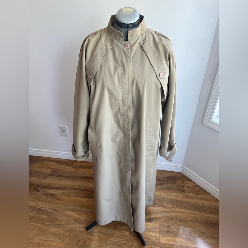 Via Veneto Italian -design Trench,cotton-blend Barn Coat Academic Office